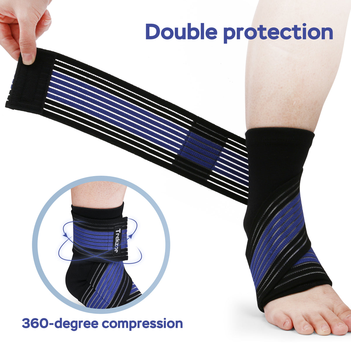 Ankle Compression Sleeve and Compression Wrap